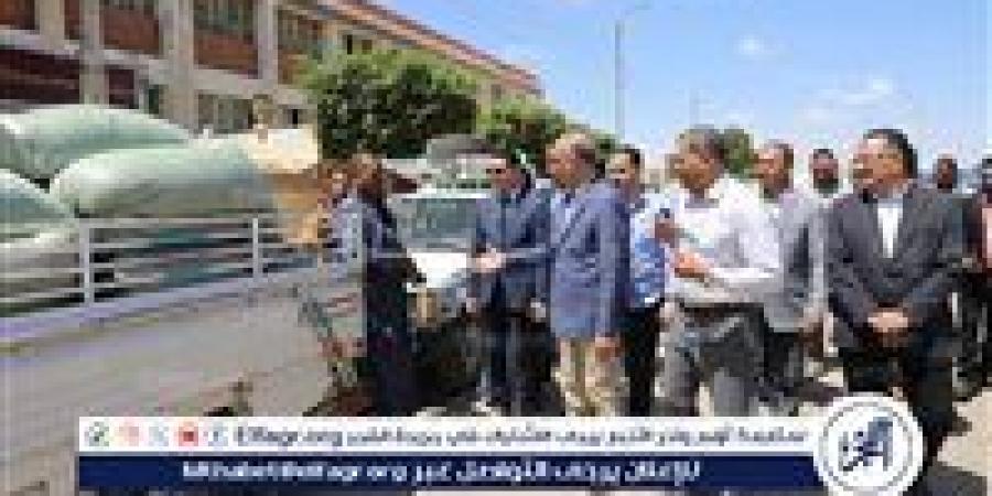 خلال جولة ميدانية بأبوقرقاص.. محافظ المنيا يتابع توريد القمح