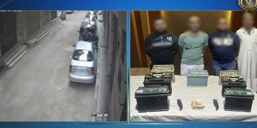 الأمن يضبط المتهمين بسرقة بطاريات السيارات في الغربية