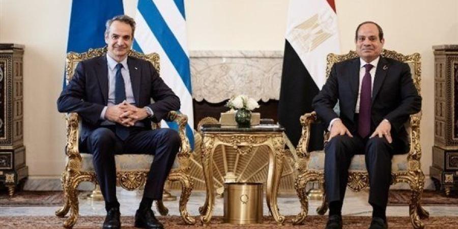 السيسي ورئيس وزراء اليونان يوقعان إعلان الشراكة الاستراتيجية بين البلدين