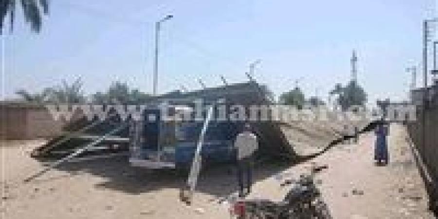 انهيار سقف موقف سيارات في قوص دون إصابات.. وخسائر مادية كبيرة