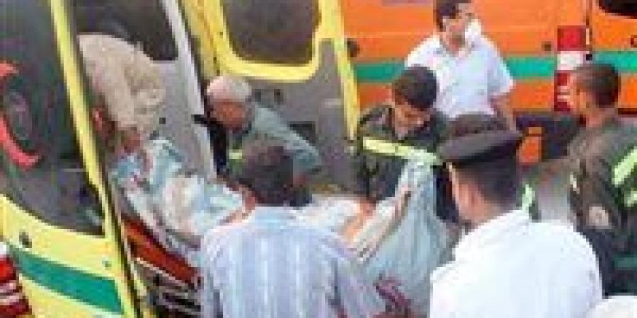 إصابة 9 أشخاص في اصطدام ميكروباص برصيف طريق اسيوط الصحراوي الغربي بالفيوم