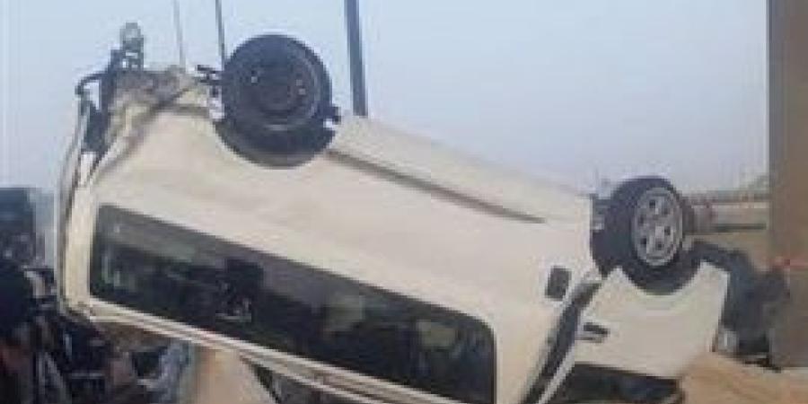 مصرع وإصابة 7 أشخاص اثر انقلاب سياره بطريق إسكندرية الصحراوى