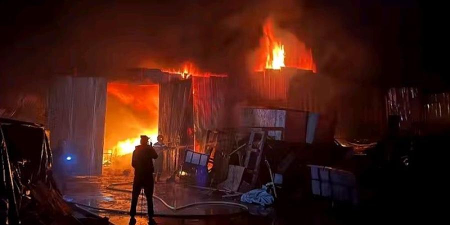 حريق يلتهم وحدة صناعية في سطات