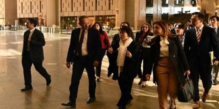 المتحف المصري الكبير يستقبل رئيس جمهورية جزر القمر ووزيرة التعليم والثقافة اليابانية