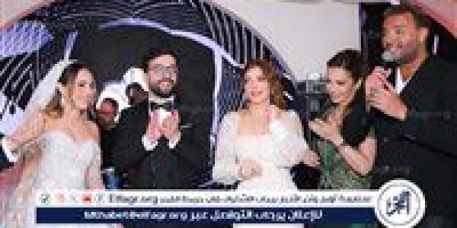الصور الكاملة.. أصالة تشبع البهجة فى زفاف نجل شقيقتها أماني
