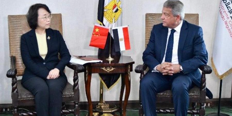 رئيس الأعلى للإعلام يستقبل رئيسة الهيئة الوطنية للإذاعة والتلفزيون الصينية