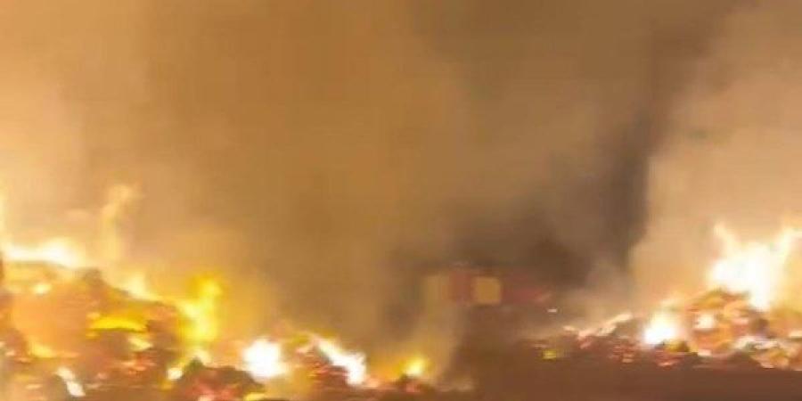 بلغت 2 مليون جنيه، حصيلة خسائر نشوب حريق بمصنع أثاث بالقطامية