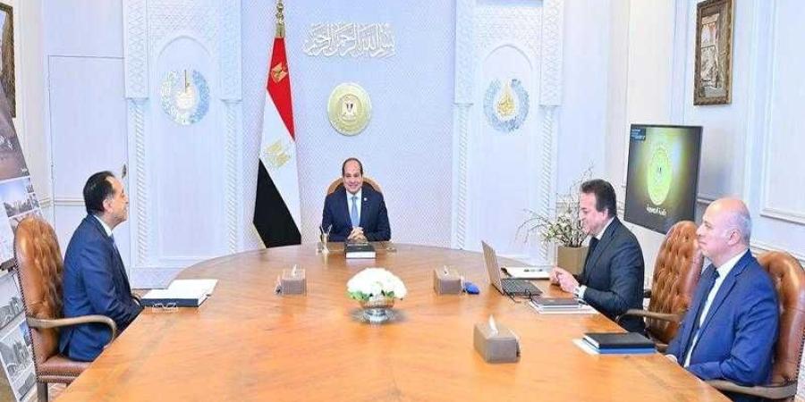 رعاجل.. الرئيس السيسي يجتمع مع وزير الصحة والسكان