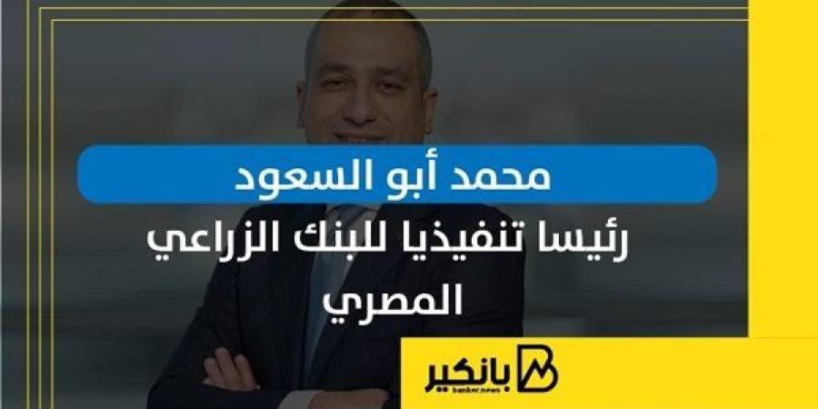 محمد أبو السعود رئيسا تنفيذيا للبنك الزراعي المصري | إنفوجراف