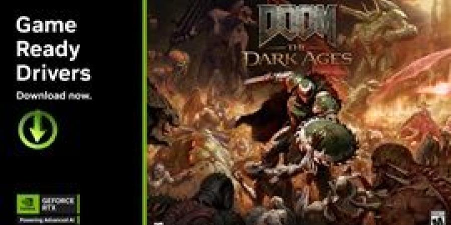لعبة DOOM The Dark Ages تحصل على دعم DLSS 4 مع مزيد من الألعاب بتحديث Game Ready Driver