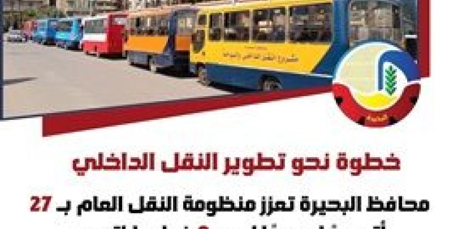 تيسيراً على المواطنين ..محافظ البحيرة تعزز منظومة النقل العام بـ 27 أتوبيسًا لخدمة 8 خطوط
