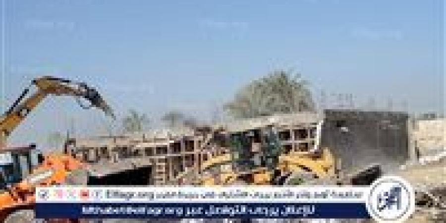 إزالة 136 حالة تعدٍ على الأراضي الزراعية وأملاك الدولة والبناء المخالف