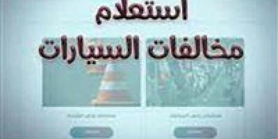 مجانًا.. طريقة الاستعلام عن مخالفات المرور برقم السيارة 2025 وسدادها إلكترونيًا