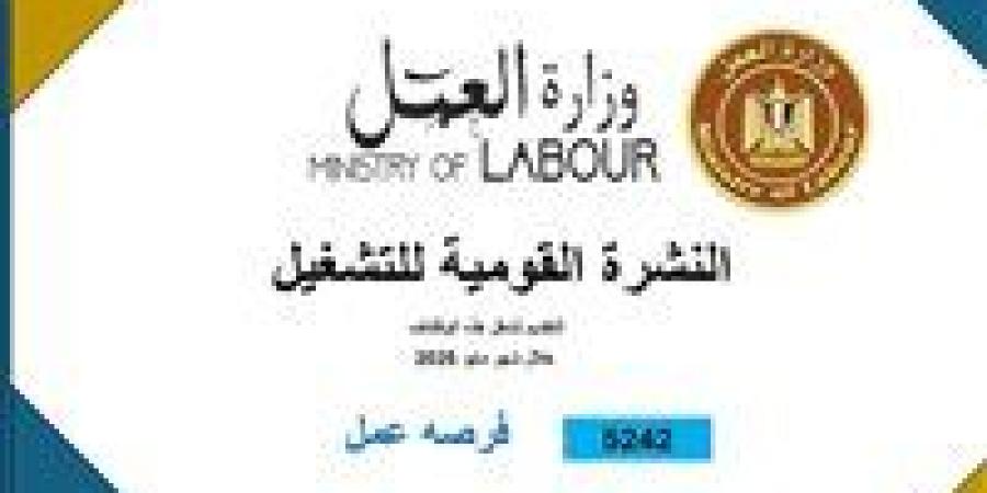 العمل : 5242 فُرصة عمل جديدة في 50 شركة .. والتقديم في هذا الموعد