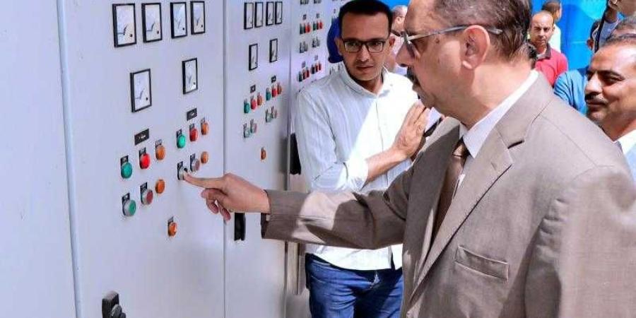 محافظ سوهاج يطلق التشغيل التجريبي لمحطة مياه أولاد الشيخ بدار السلام بعد تطويرها