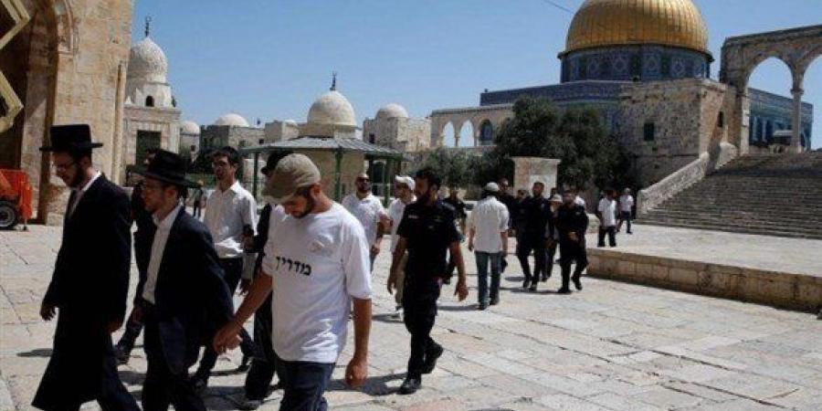 مستعمرون يقتحمون المسجد الأقصى بحماية من قوات الاحتلال الإسرائيلي