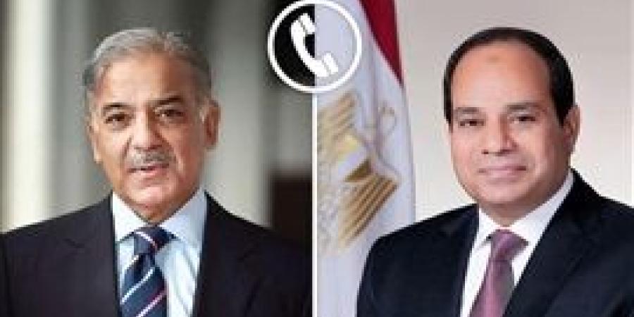 الرئيس السيسي يتلقي اتصالاً هاتفياً من رئيس الوزراء الباكستاني شهباز شريف