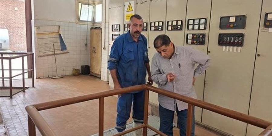 رئيس شركة مياه المنوفية يتابع سير العمل بمحطات فرعي الباجور وأشمون