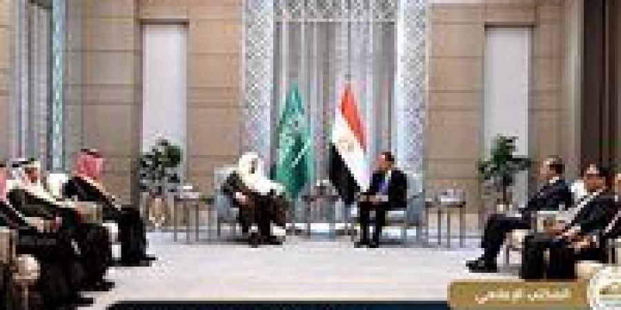 المستشار محمود فوزي يحضر لقاء رئيس الوزراء مع رئيس مجلس الشورى بالسعودية