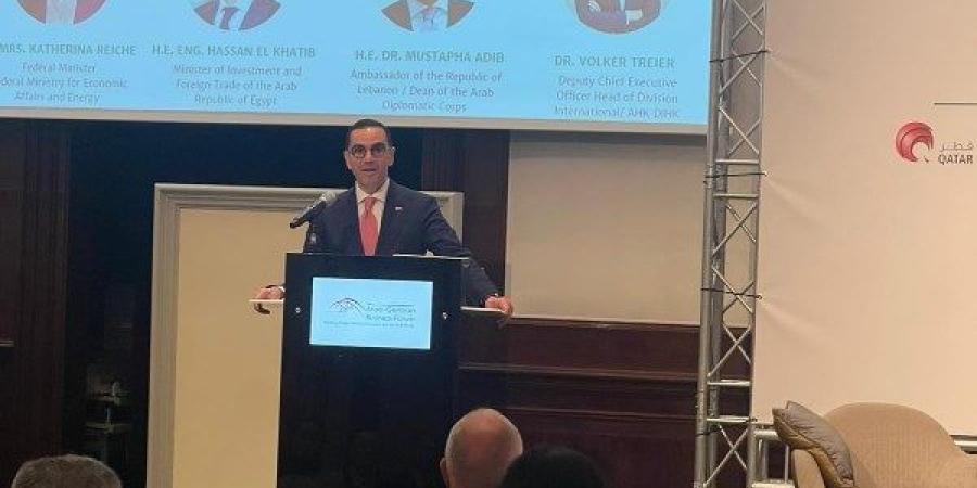 وزير الاستثمار يشهد الافتتاح الرسمي للملتقى الاقتصادي العربي الألماني