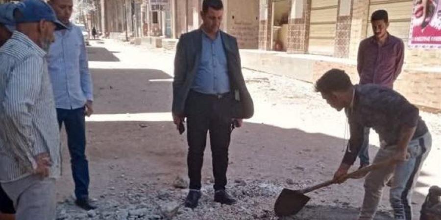 رئيس مدينة مسير بكفر الشيخ يتابع أعمال كفاءة وتطوير مطابق الصرف الصحي