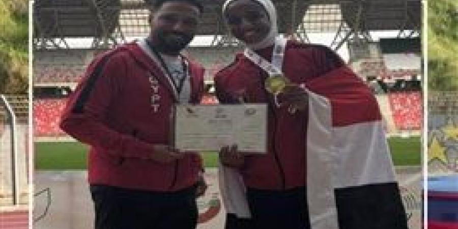 إسراء عويس تحصد الذهب بمنافسات بطولة قبرص الدولية لألعاب القوى