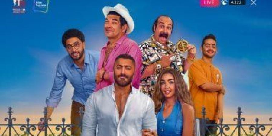 تامر حسني وأبطال فيلم ريستارت يحتفلون بعرضه الخاص في أكتوبر اليوم