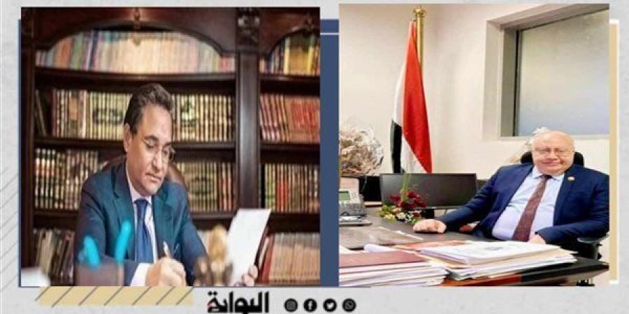 عبد الرحيم علي يهنئ الدكتور ماجد موسى بمد خدمته رئيسًا لجمارك مطار القاهرة