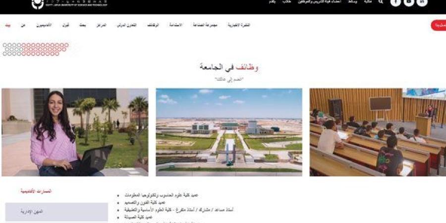 وظيفة جامعة.. الجامعة المصرية اليابانية تعلن عن وظائف أعضاء هيئة تدريس في 11 من التخصصات.. سجل هنا