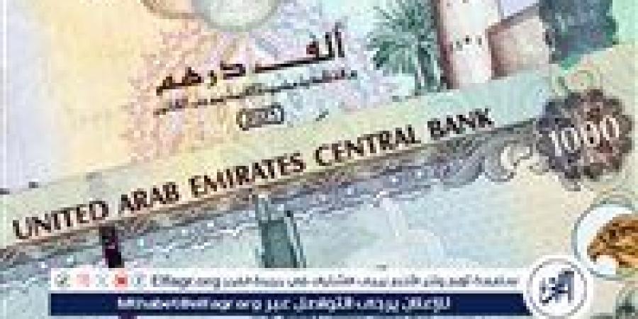 سعر الدرهم الإماراتي مقابل الجنيه بالبنوك في تعاملات اليوم 29/5/2025