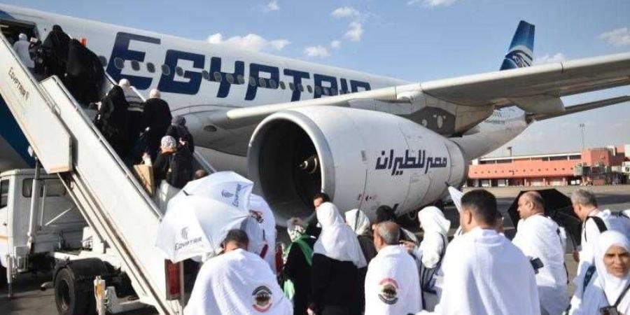 مصر للطيران تختتم جسرها الجوى لنقل حجاج بيت الله الحرام إلى الأراضى المقدسة