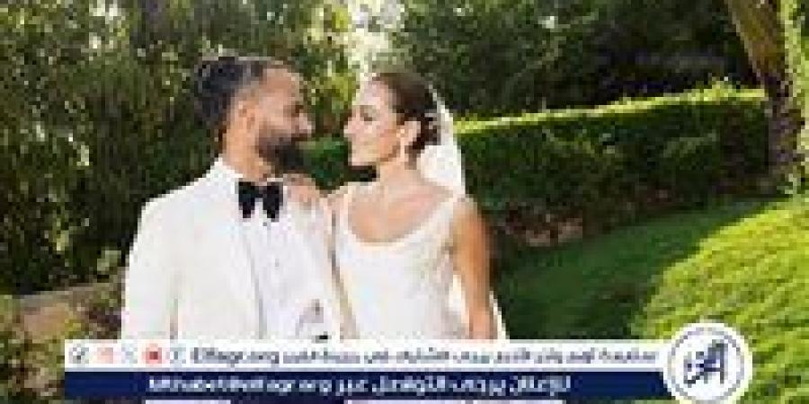 الصور الأولى من حفل زفاف أمينة خليل والمصور أحمد زعتر