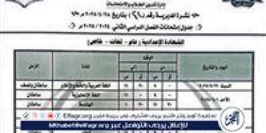 طلاب الشهادة الإعدادية بالمنيا يؤدون امتحان مادتي اللغة الإنجليزية والهندسة 