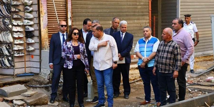 بتكلفة 38 مليون جنيه .. وزيرة التنمية المحلية تتفقد أعمال تنفيذ المرحلة الأولى من تطوير سوق العتبة
