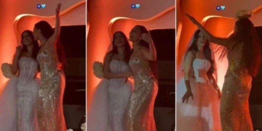 شاهد | بالفيديو.. مايان السيد تخطف أنظار الجمهو برقصها في حفل زفاف شقيقتها