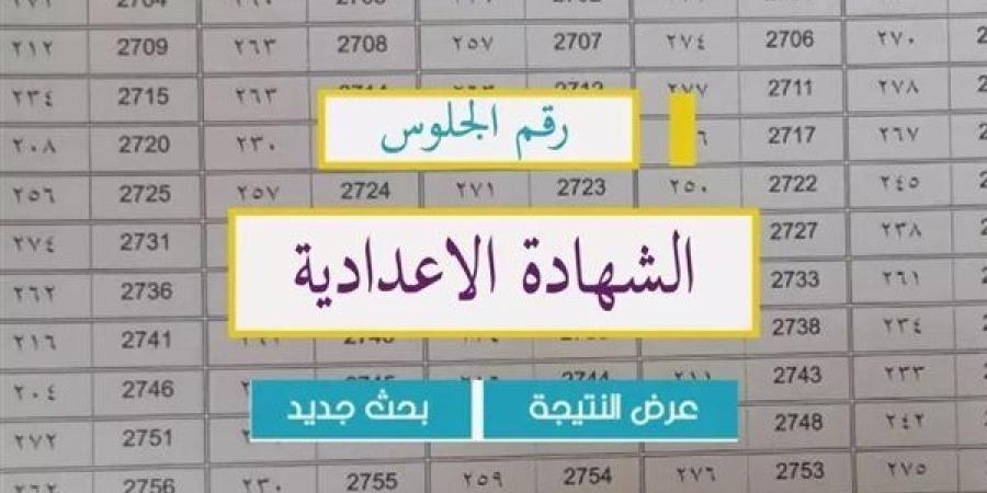 خطوات الاستعلام عن نتيجة الشهادة الاعدادية بالجيزة 2025