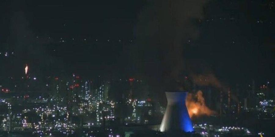 حريق قرب مصنع الأمونيا فى ميناء حيفا بعد استهداف إيرانى